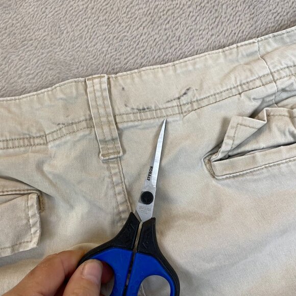 Saddlebred Mens Shorts Bundle 38W Cargo & Flat Front Beige Cotton Blend - Picture 13 of 13